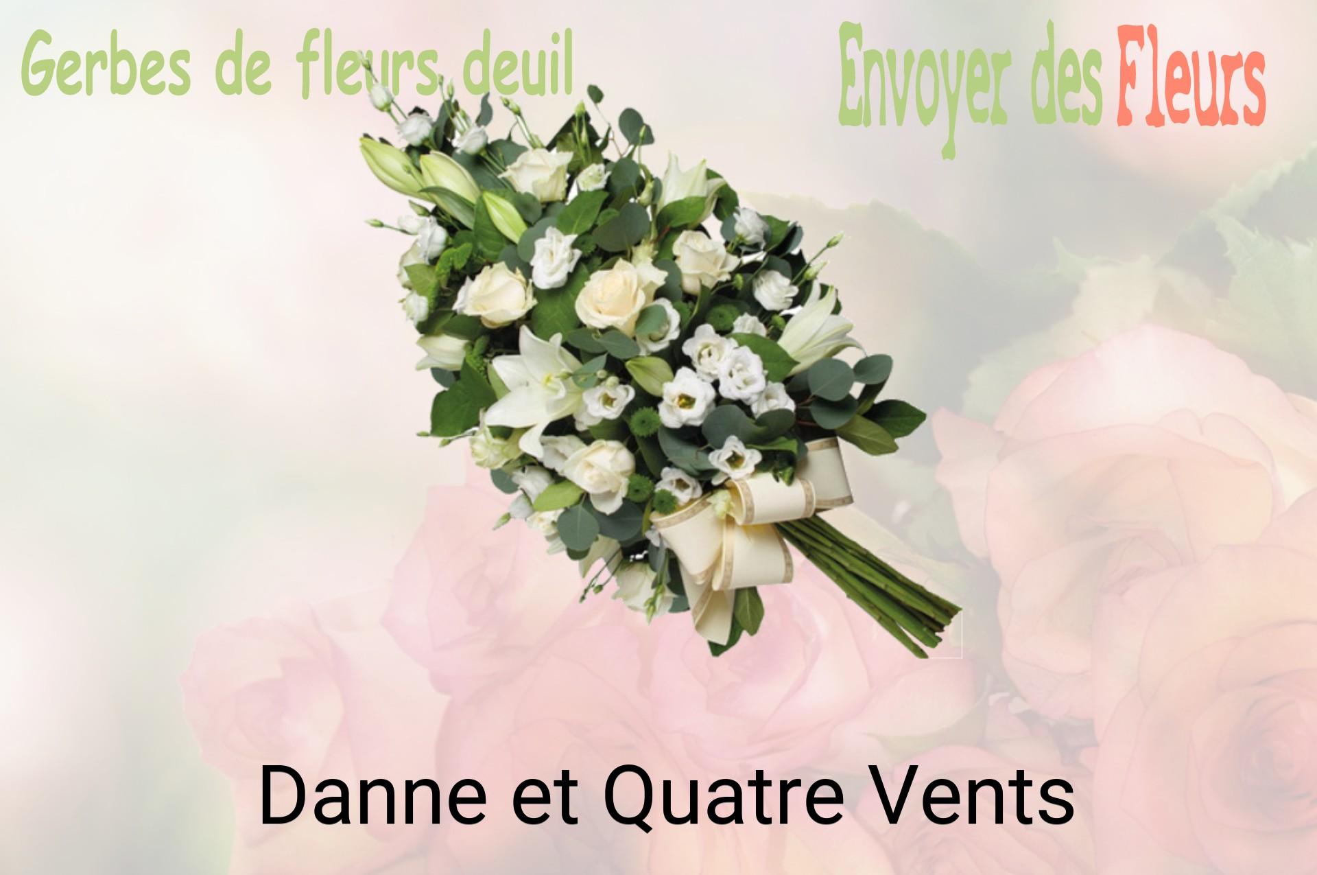 Gerbe de fleurs de deuil livrée à Danne-et-Quatre-Vents